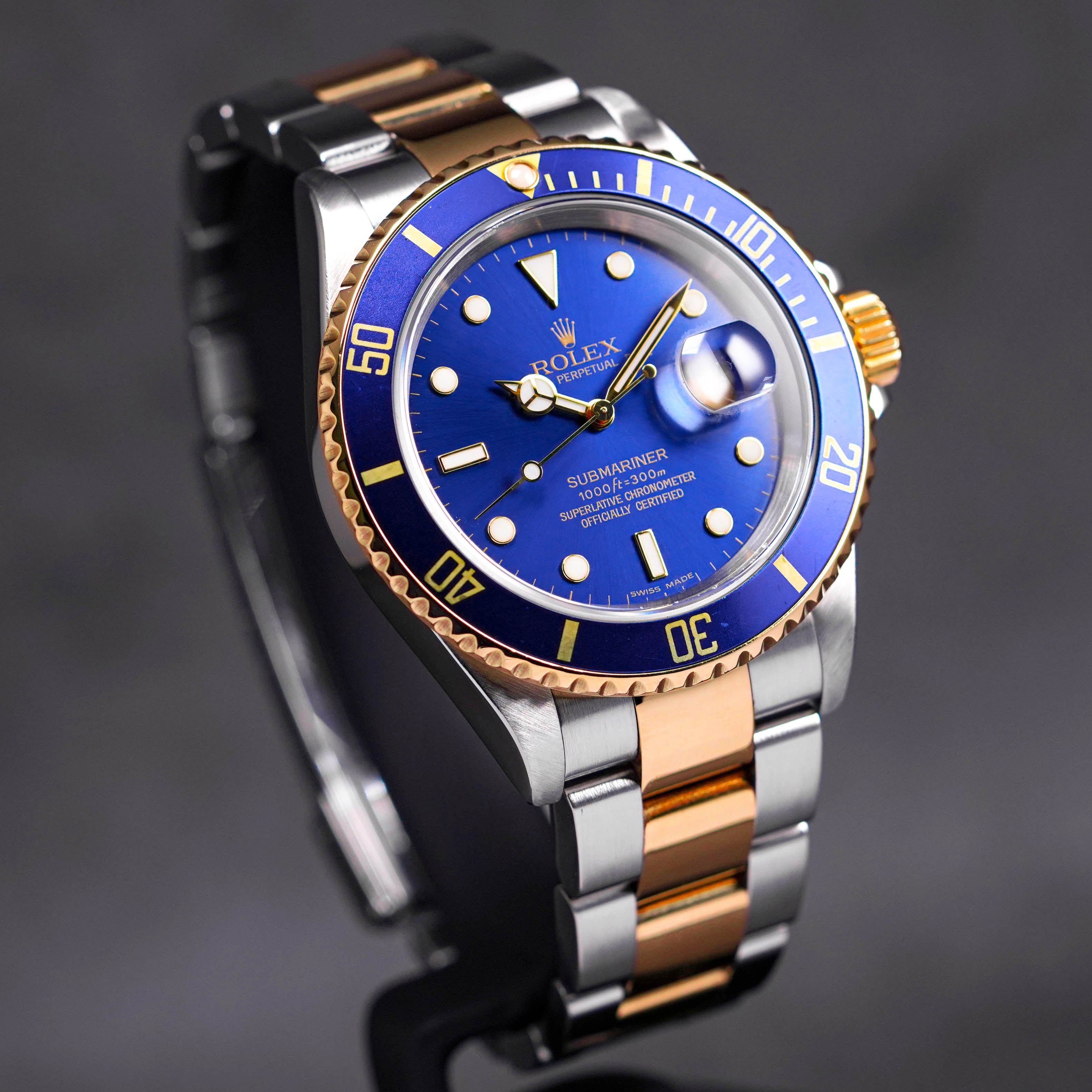 SUBMARINER DATE 40MM TWOTONE YELLOWGOLD BLUE 'Z SERIES' (WATCH ONLY)