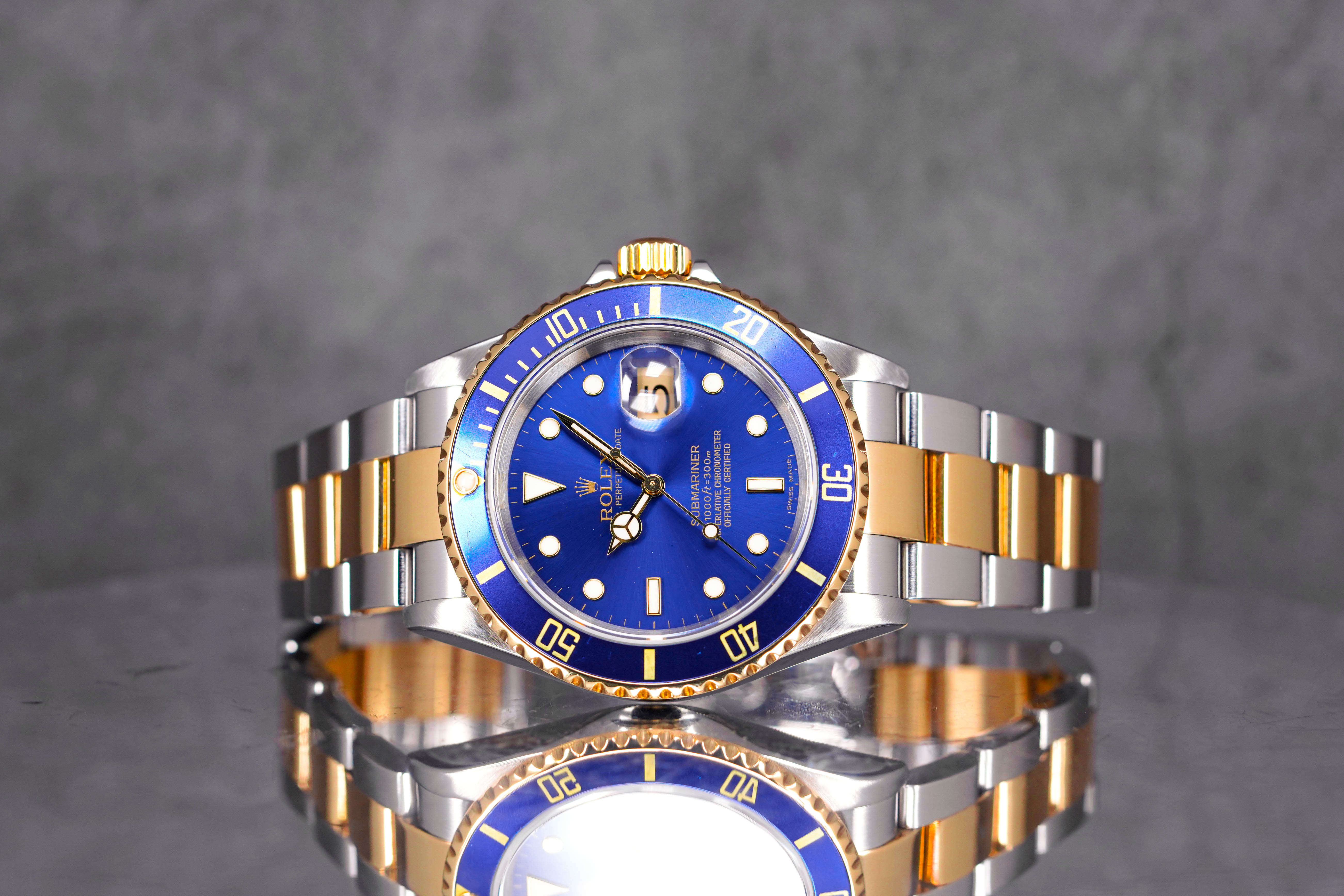 SUBMARINER DATE 40MM TWOTONE YELLOWGOLD BLUE 'Z SERIES' (WATCH ONLY)