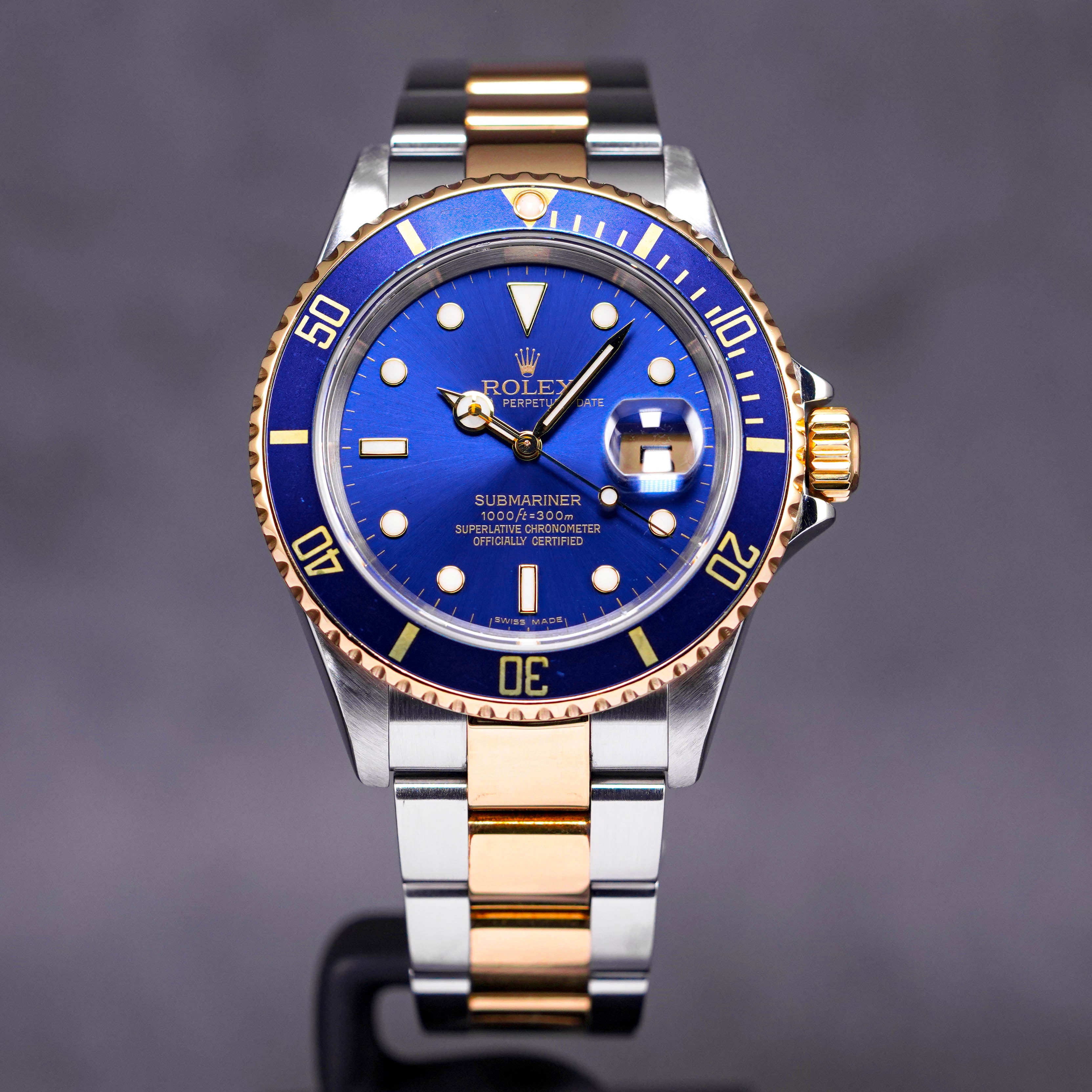 SUBMARINER DATE 40MM TWOTONE YELLOWGOLD BLUE 'Z SERIES' (WATCH ONLY)