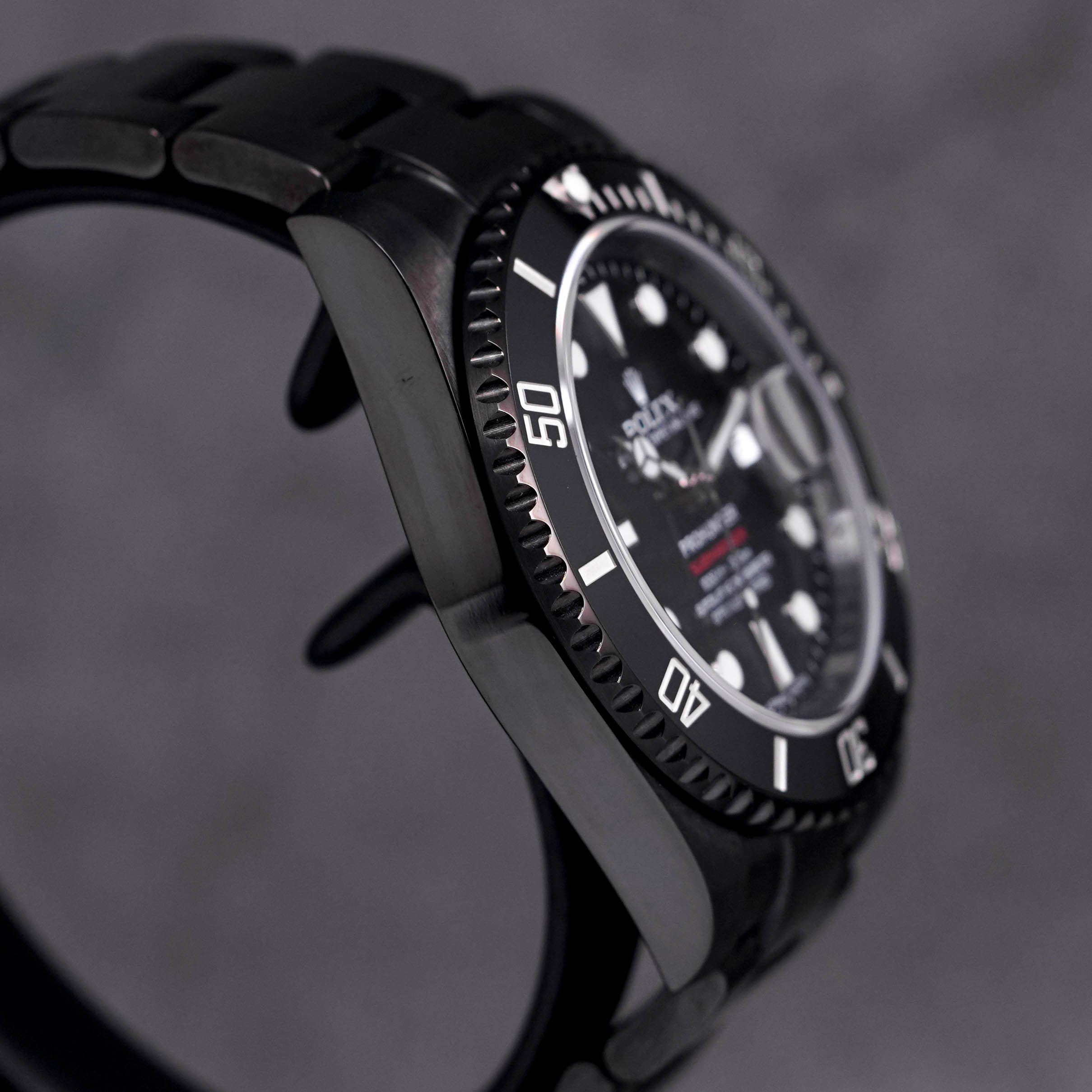 SUBMARINER DATE 'STEALTH' PRO HUNTER DLC CUSTOM 'G SERIES' (CIRCA 2010)