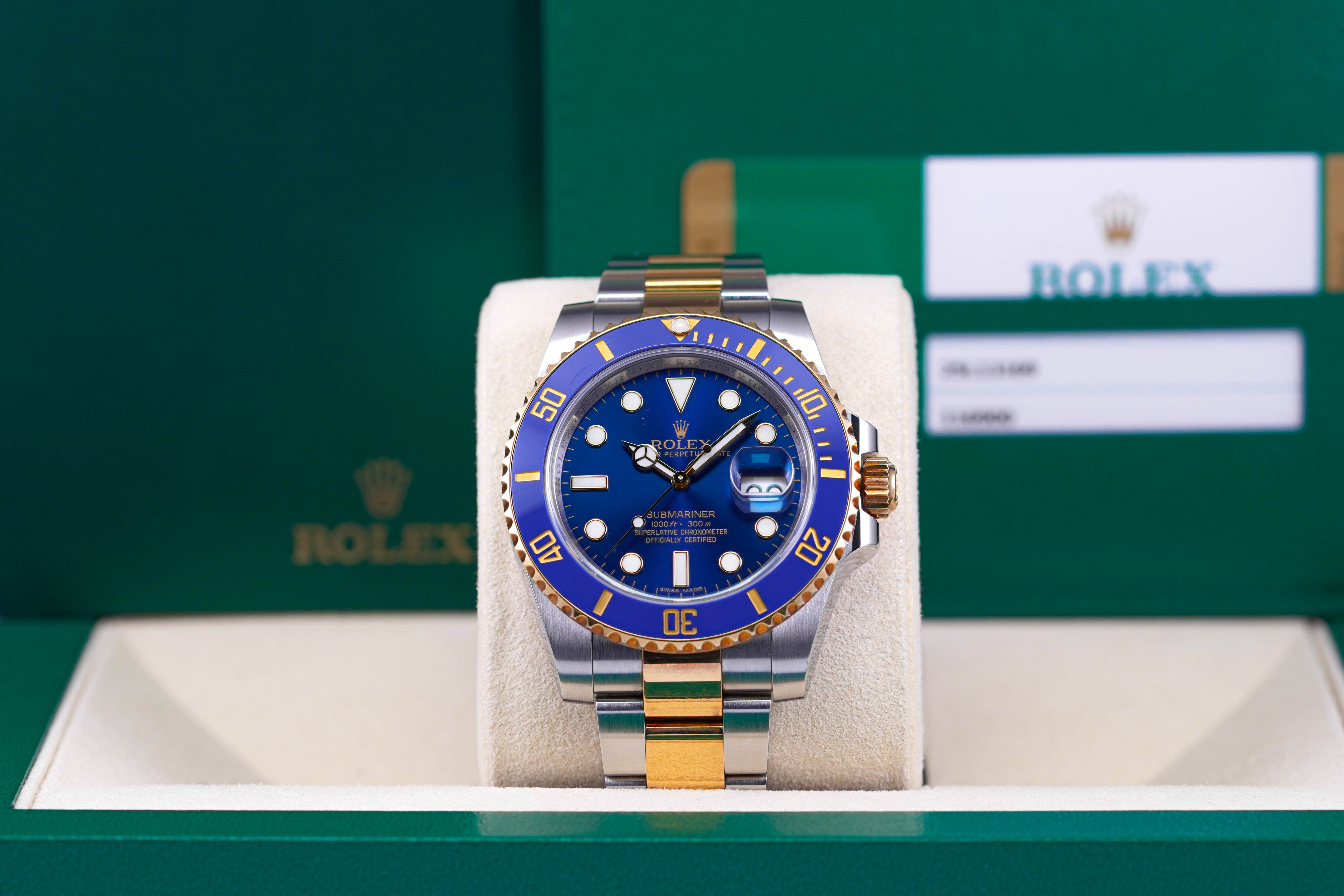 SUBMARINER DATE 40MM TWOTONE YELLOWGOLD BLUE DIAL (2017)