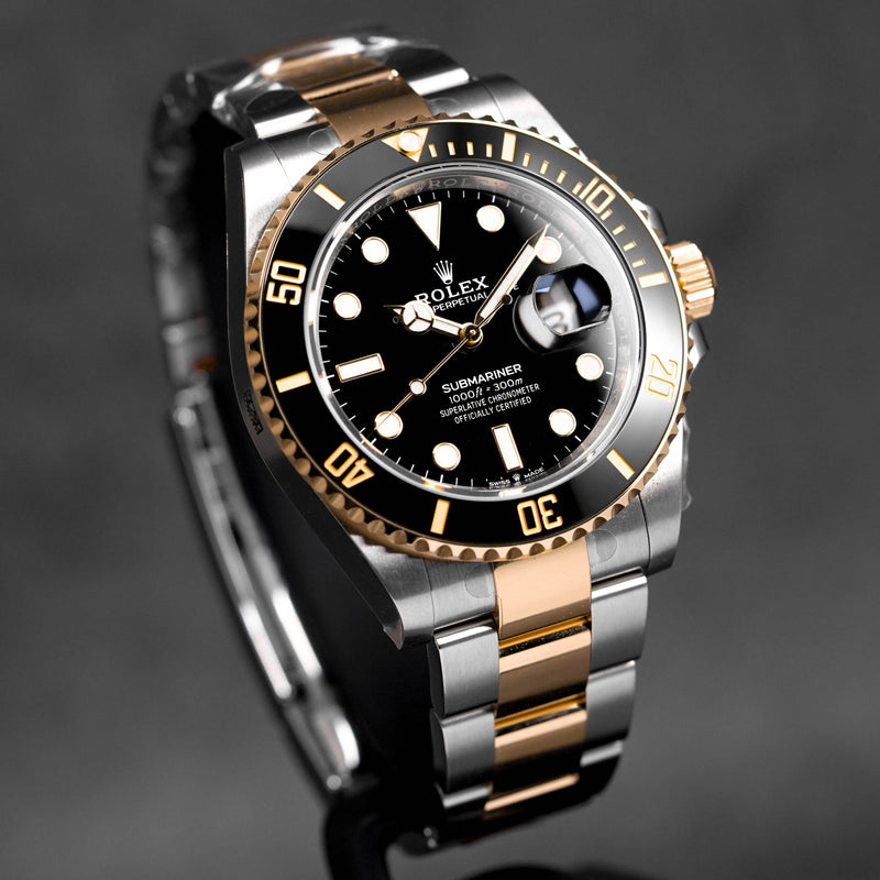 SUBMARINER DATE 41MM TWOTONE YELLOWGOLD BLACK DIAL (2023)