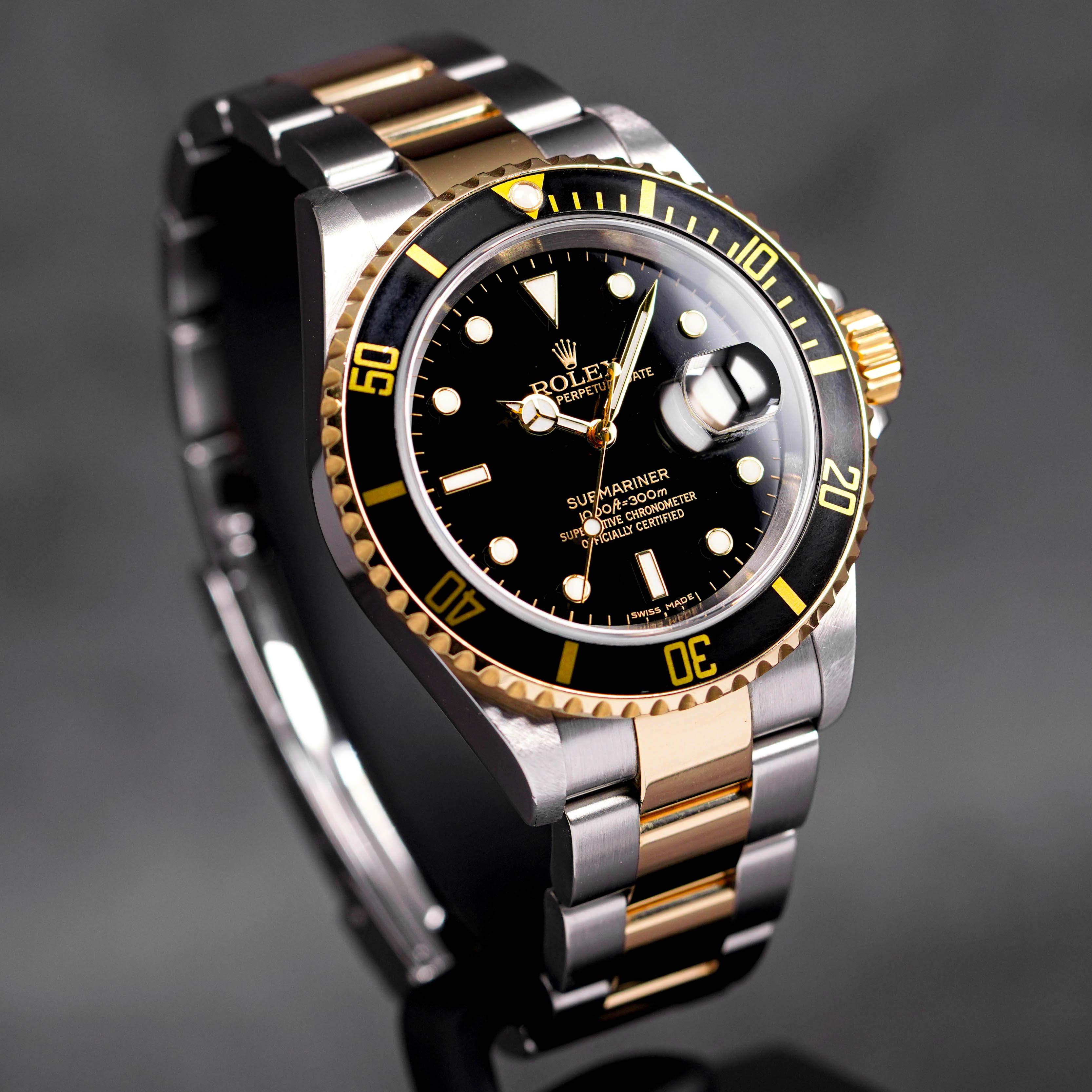 SUBMARINER DATE 40MM TWOTONE YELLOWGOLD BLACK DIAL 'D SERIES' (WATCH ONLY)