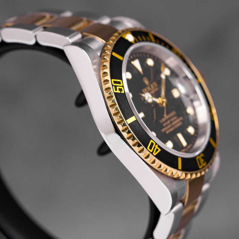 SUBMARINER DATE 40MM TWOTONE YELLOWGOLD BLACK DIAL 'D SERIES' (WATCH ONLY)