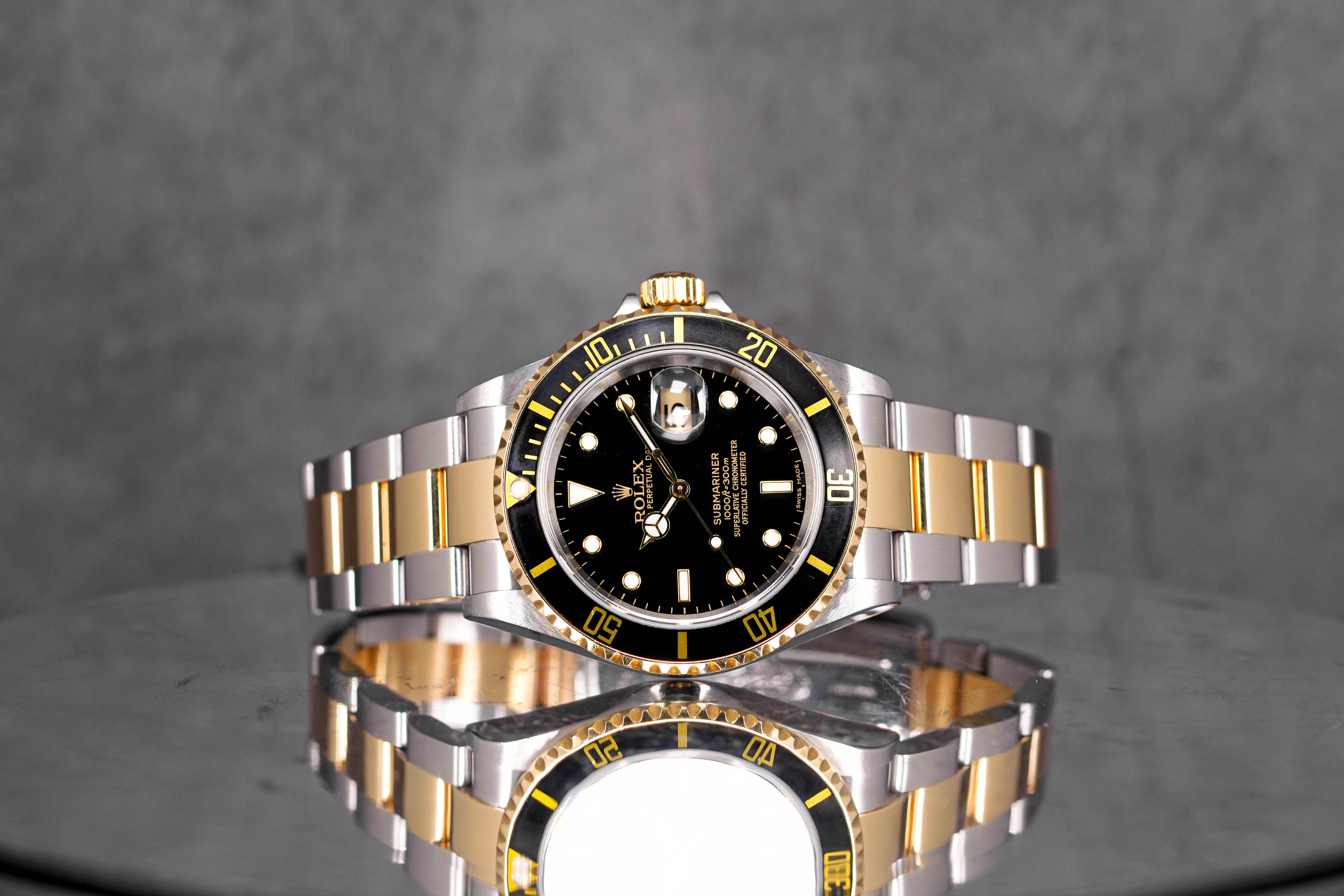 SUBMARINER DATE 40MM TWOTONE YELLOWGOLD BLACK DIAL 'D SERIES' (WATCH ONLY)