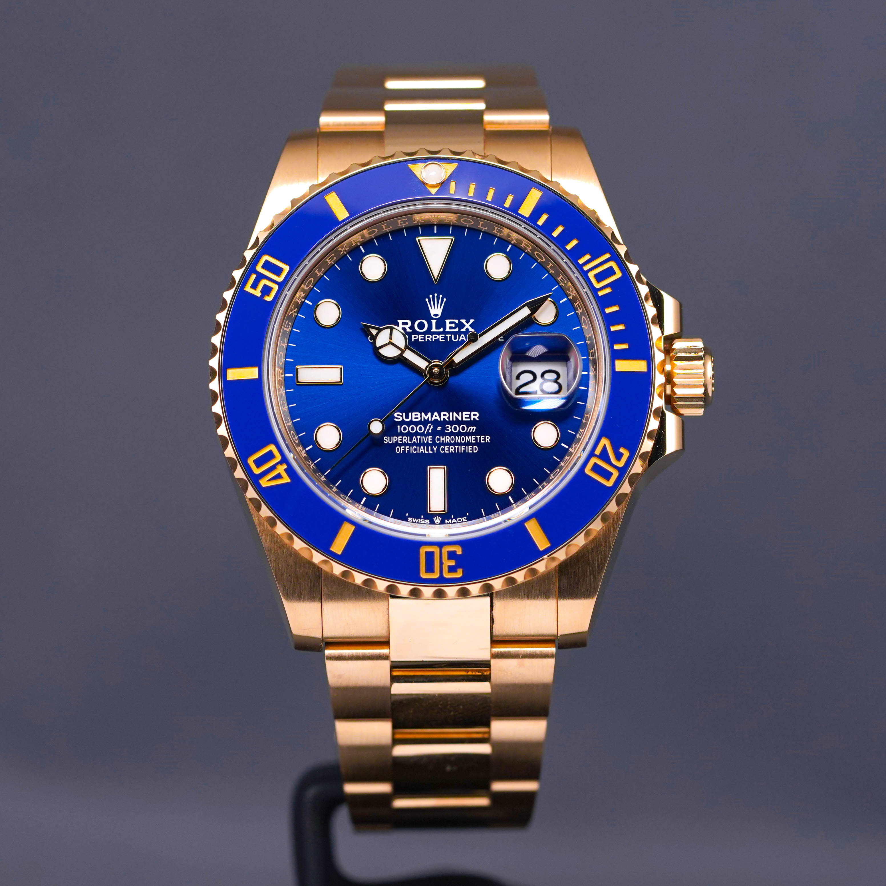 SUBMARINER DATE 41MM YELLOWGOLD BLUE DIAL (2020)