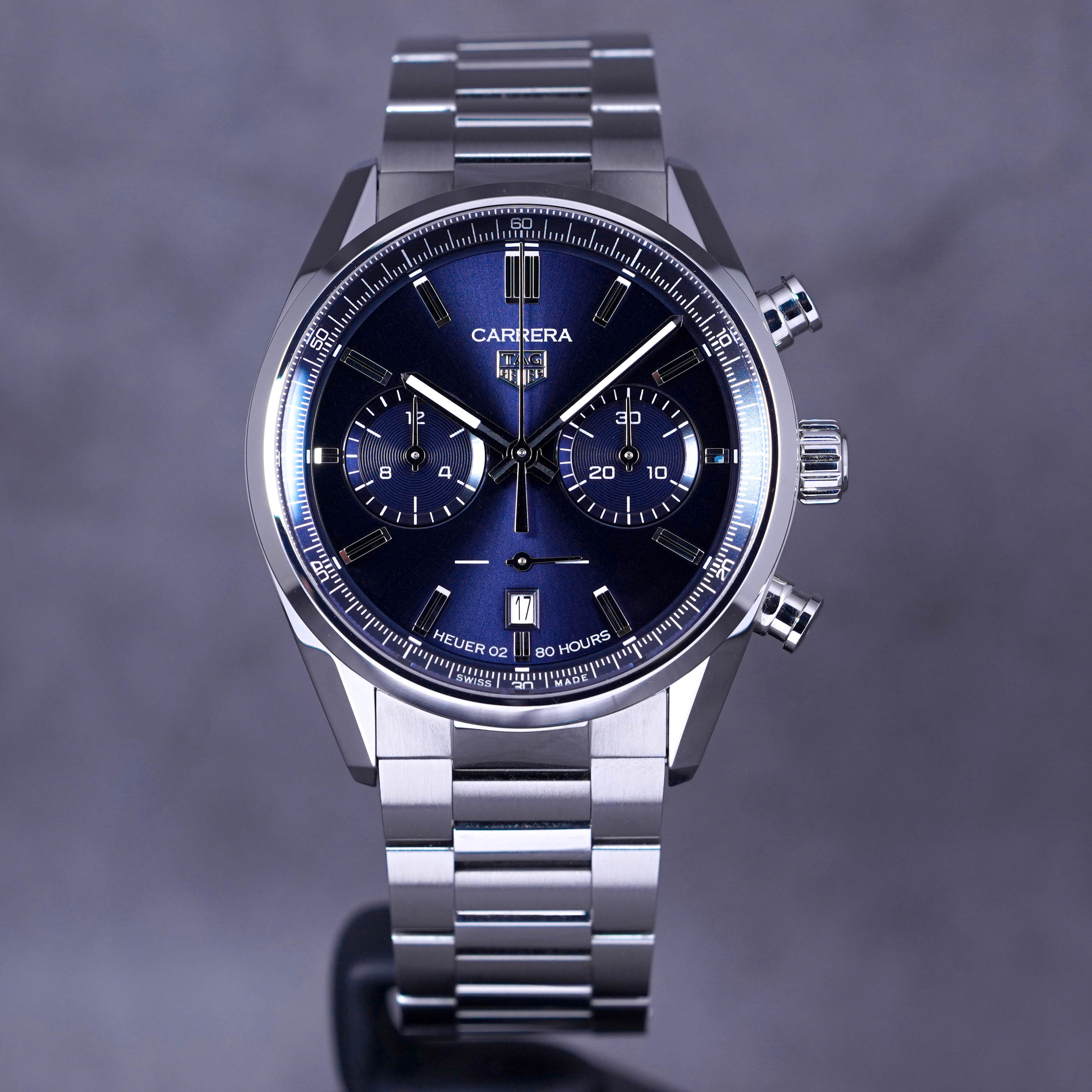 TAG HEUER CARRERA 42MM CHRONO BLUE DIAL (2022) IDWX