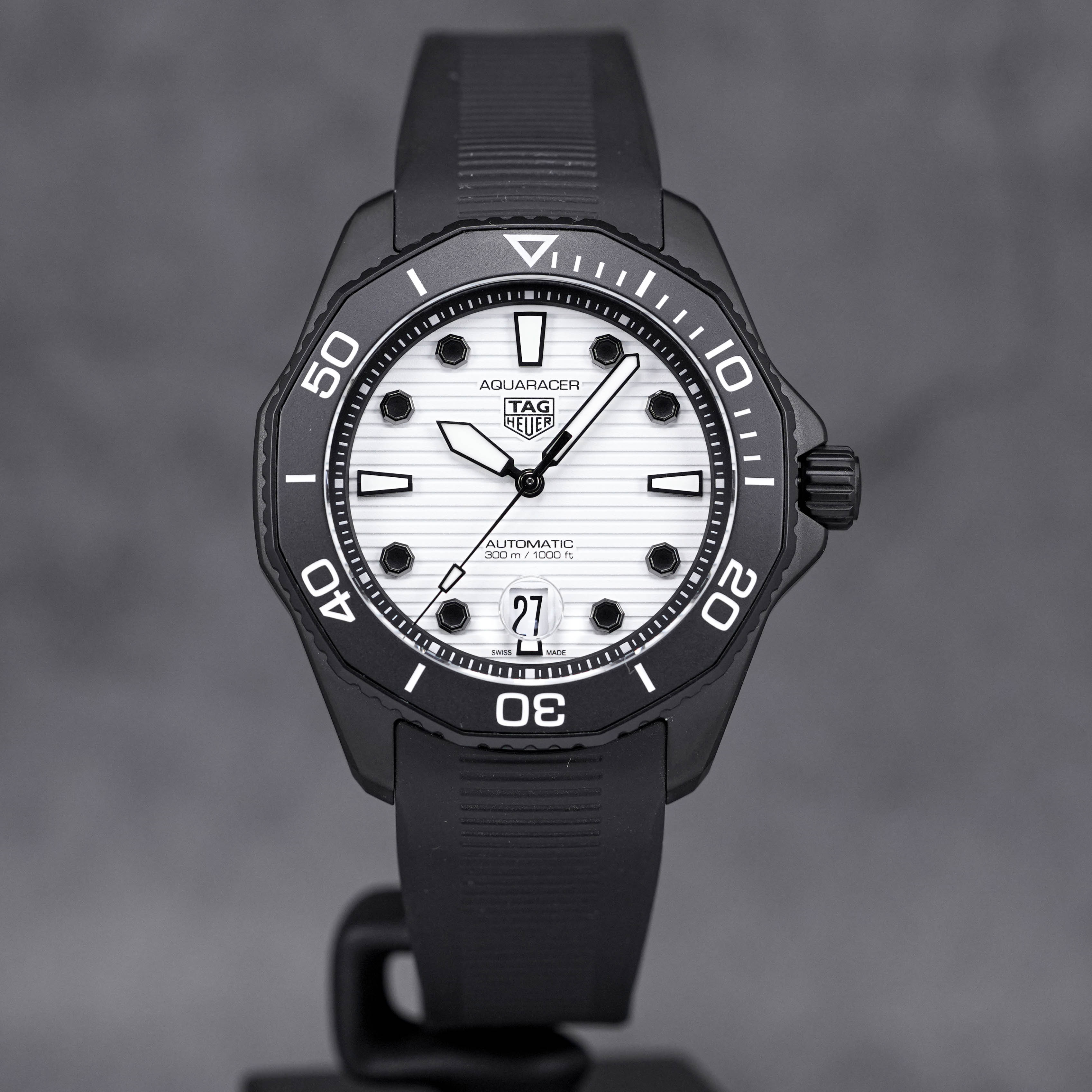 TAG HEUER AQUARACER 300M CALIBRE 5 CERAMIC WHITE DIAL 2023 IDWX