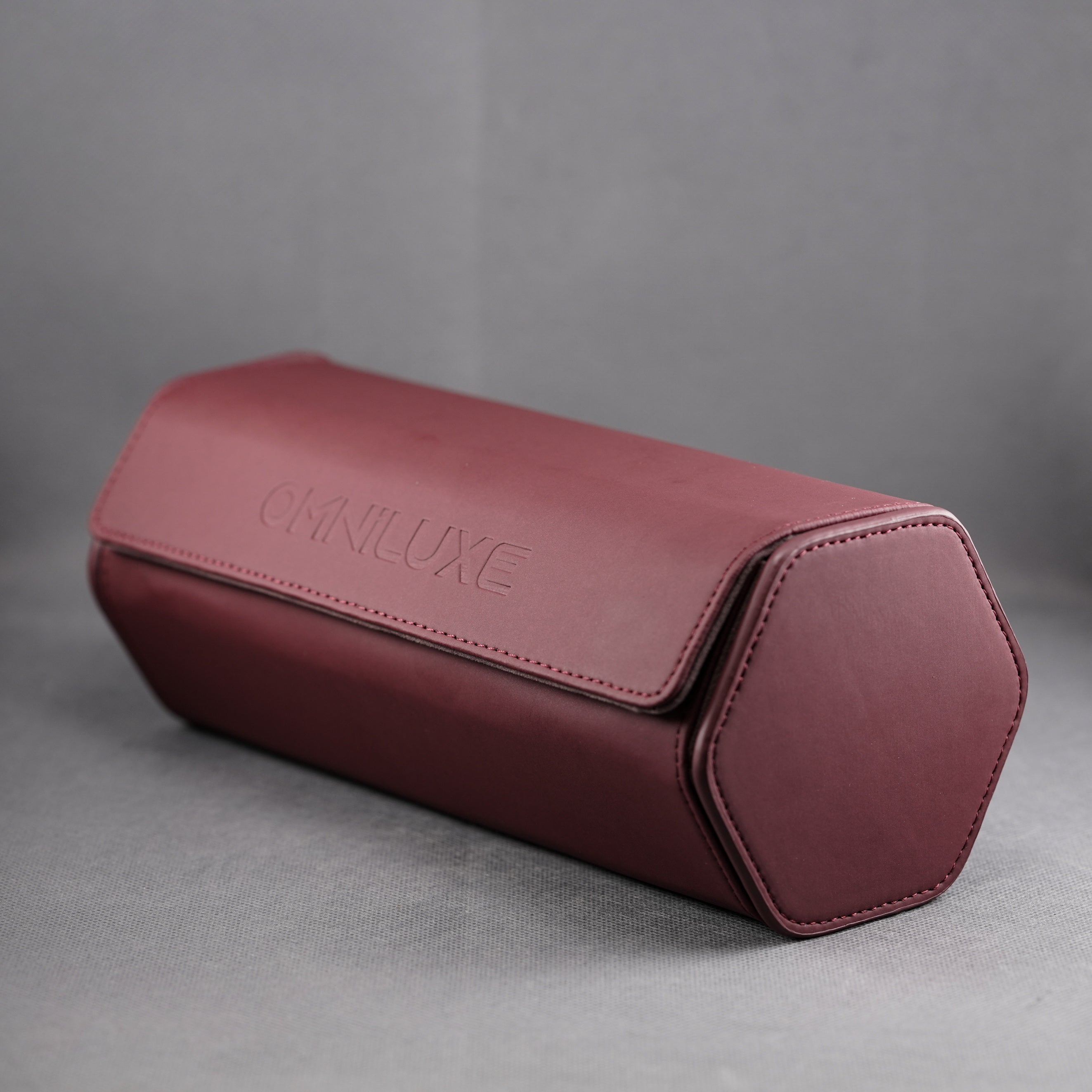 WATCH TRIPLE POUCH MAROON 'OMNILUXE' EDITION
