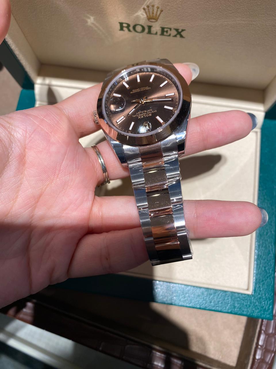 DATEJUST 41MM TWOTONE ROSEGOLD CHOCO DIAL (2022)