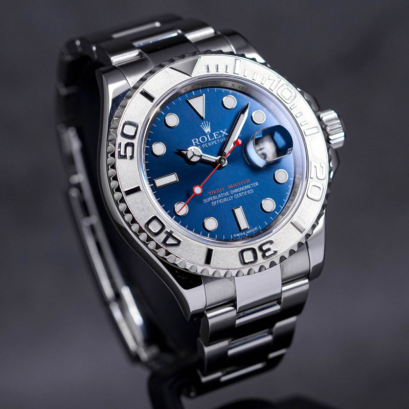 YACHTMASTER 40MM PLATINUM BLUE DIAL (2014)