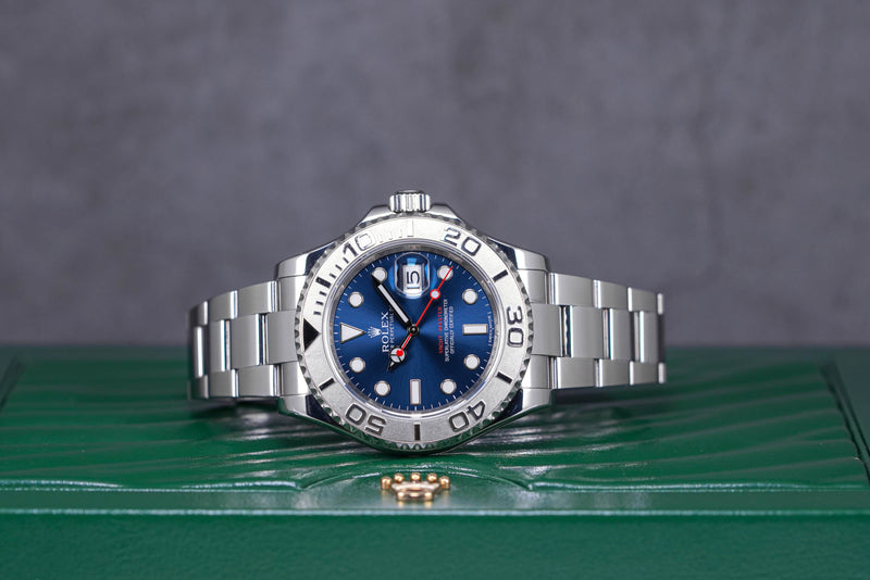 YACHTMASTER 40MM PLATINUM BLUE DIAL (2014)