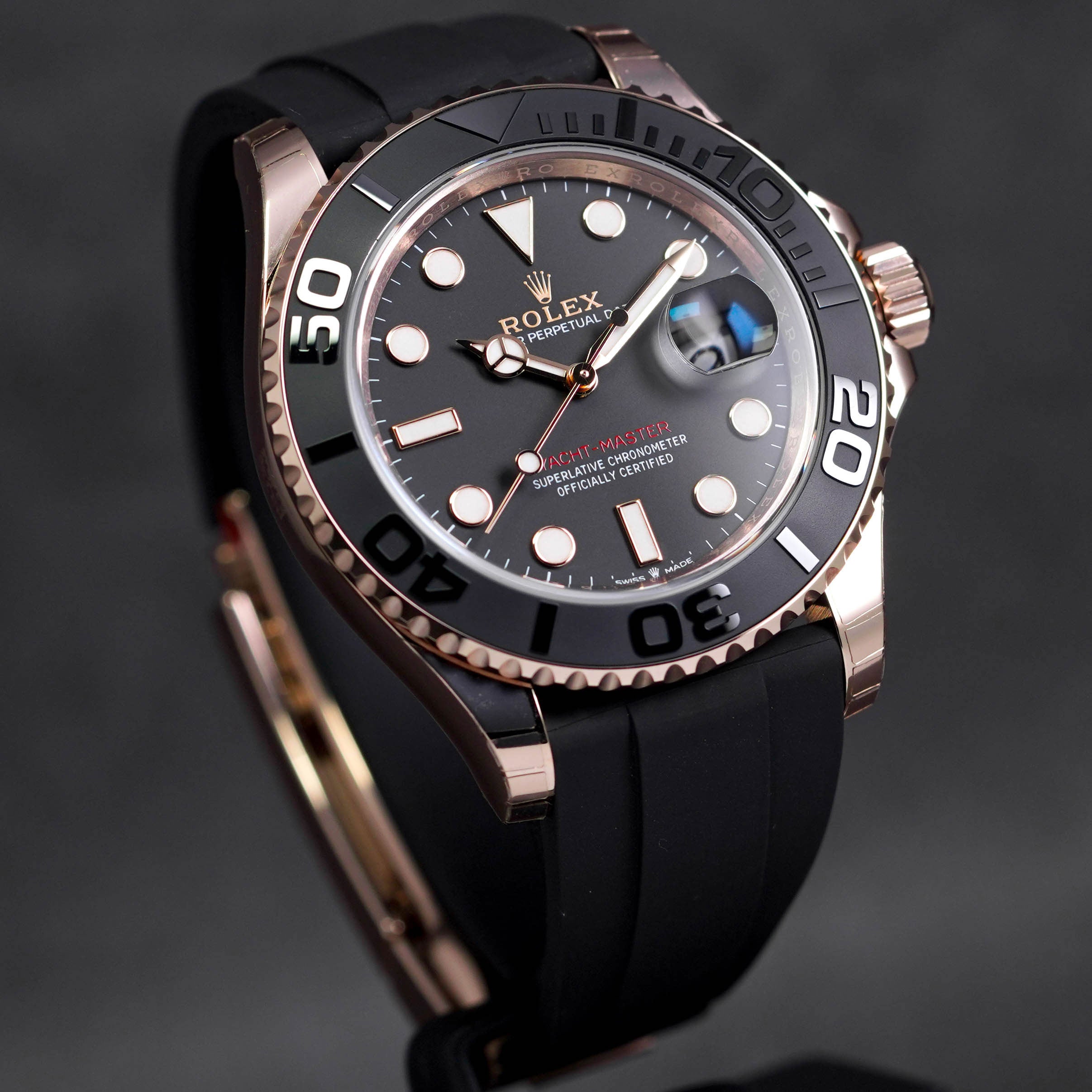 YACHT MASTER 40MM ROSEGOLD OYSTERFLEX (2022)