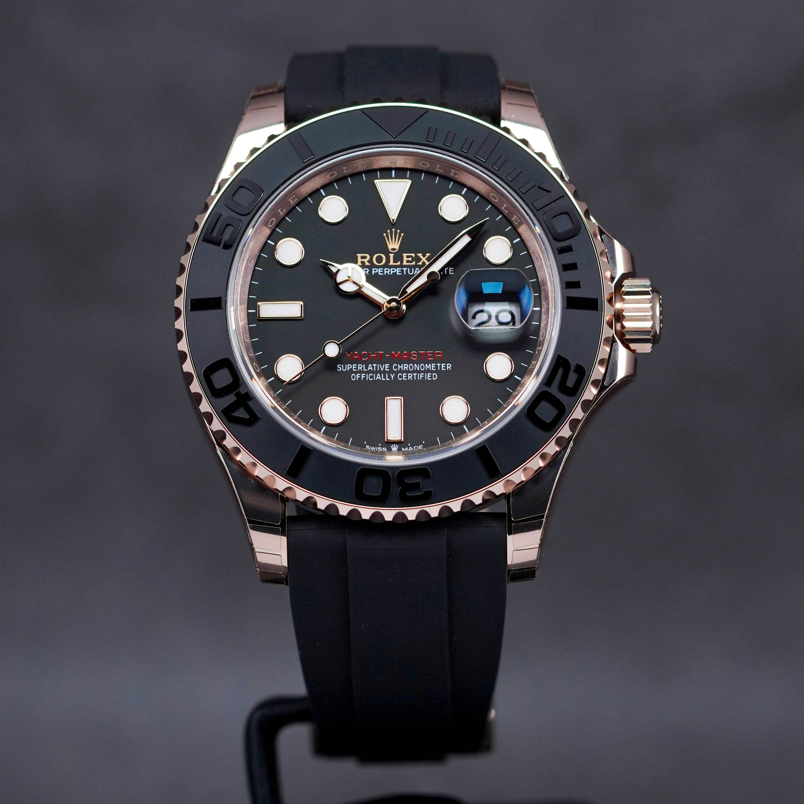 YACHT MASTER 40MM ROSEGOLD OYSTERFLEX (2022)