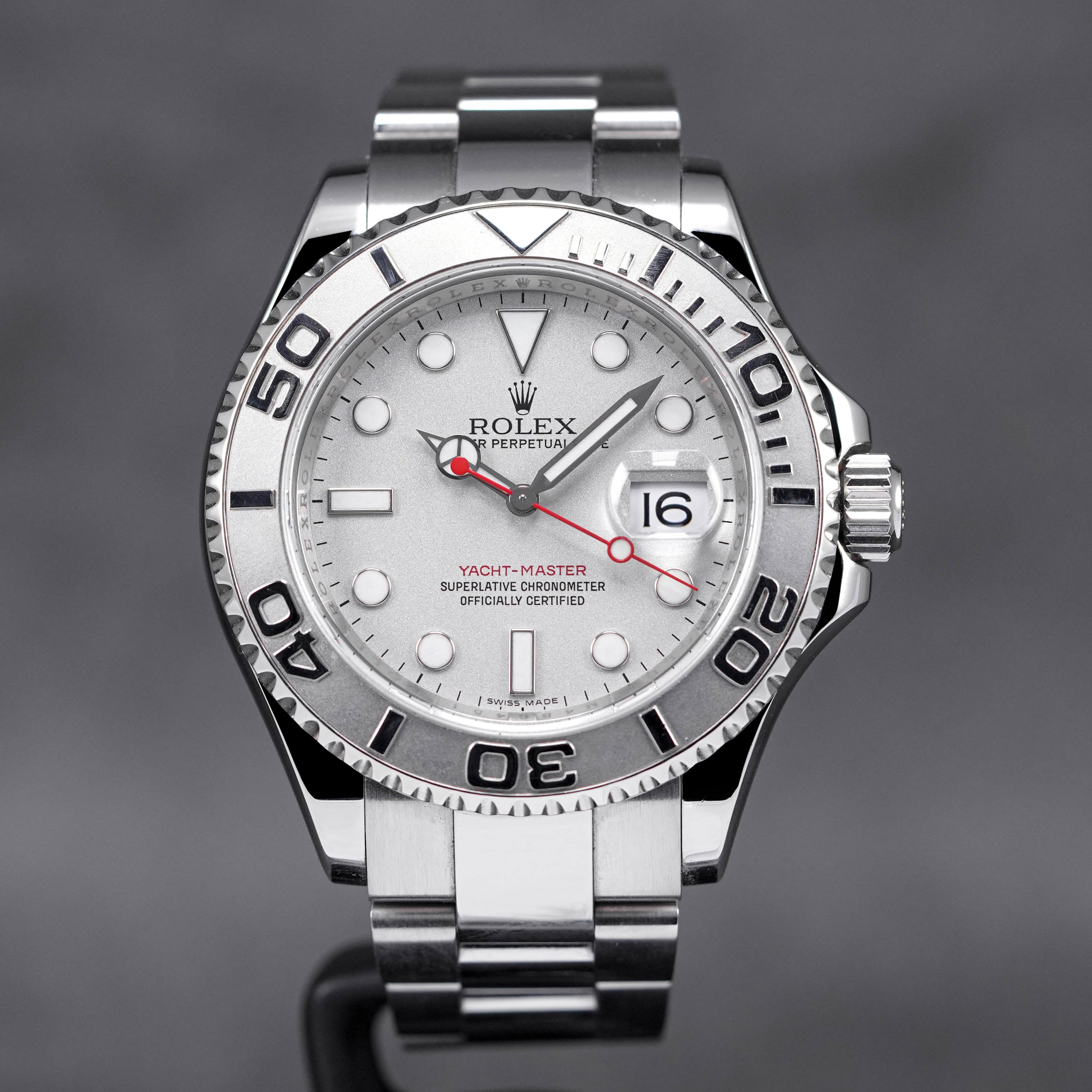 YACHT-MASTER 40MM PLATINUM SILVER DIAL (2008)