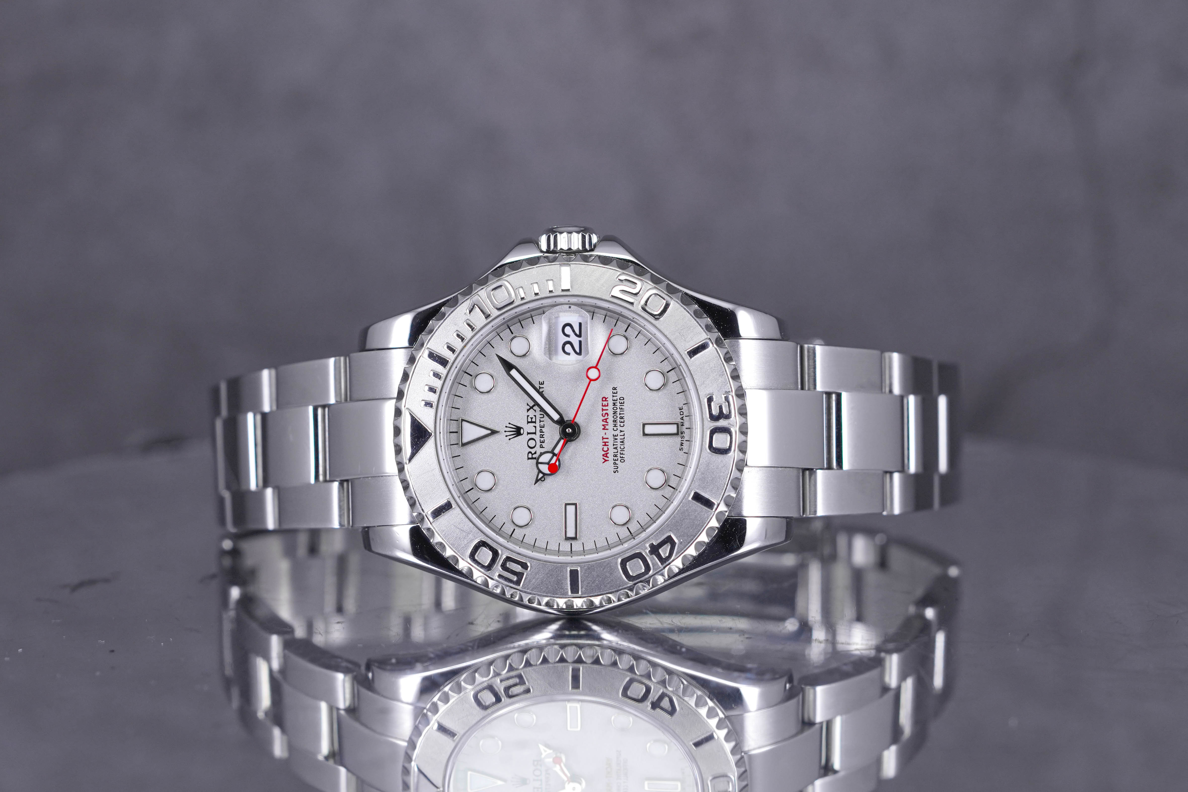 YACHT-MASTER 35MM PLATINUM BEZEL GREY DIAL 'Y SERIES' (CIRCA 2002)