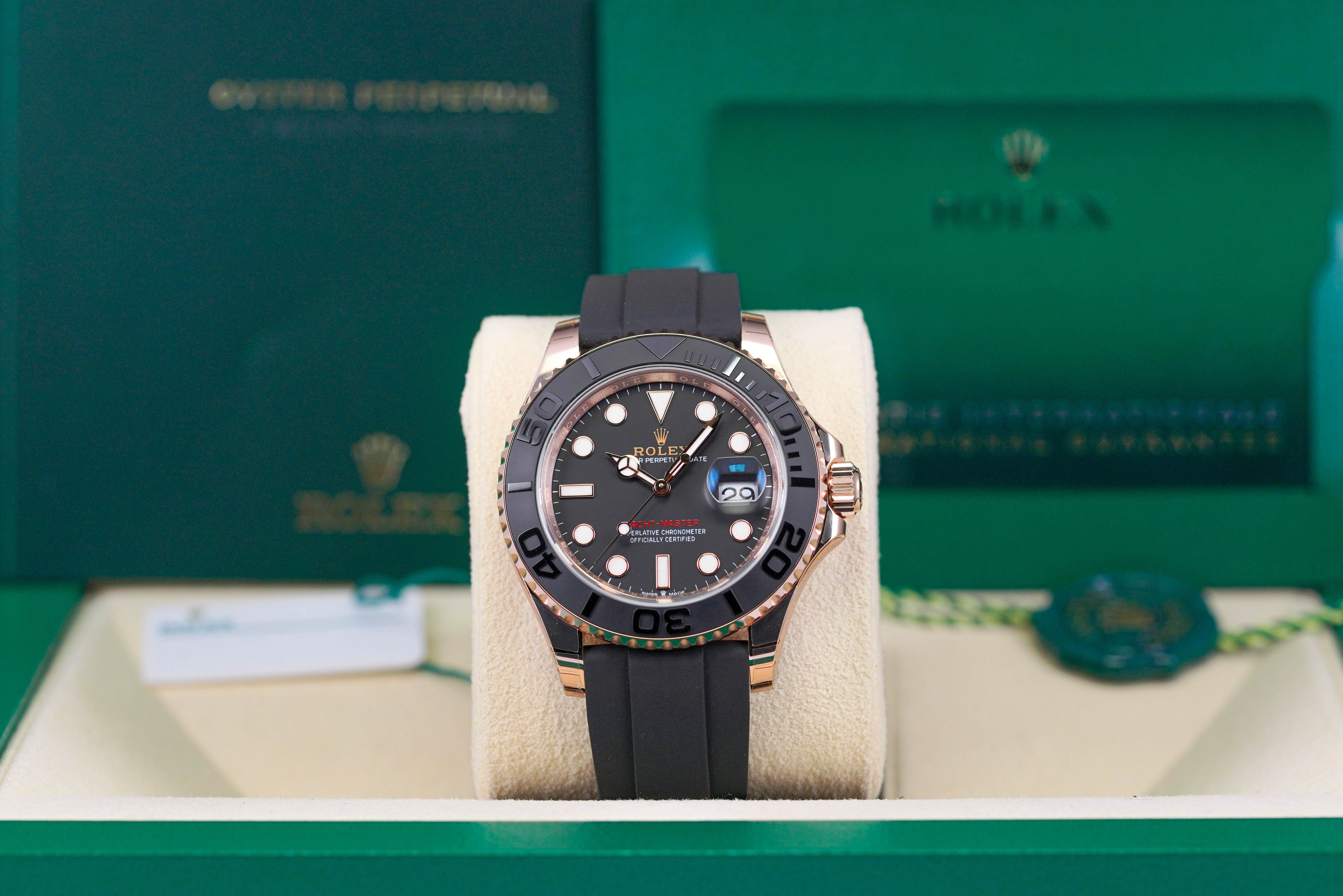 YACHT MASTER 40MM ROSEGOLD OYSTERFLEX (2022)