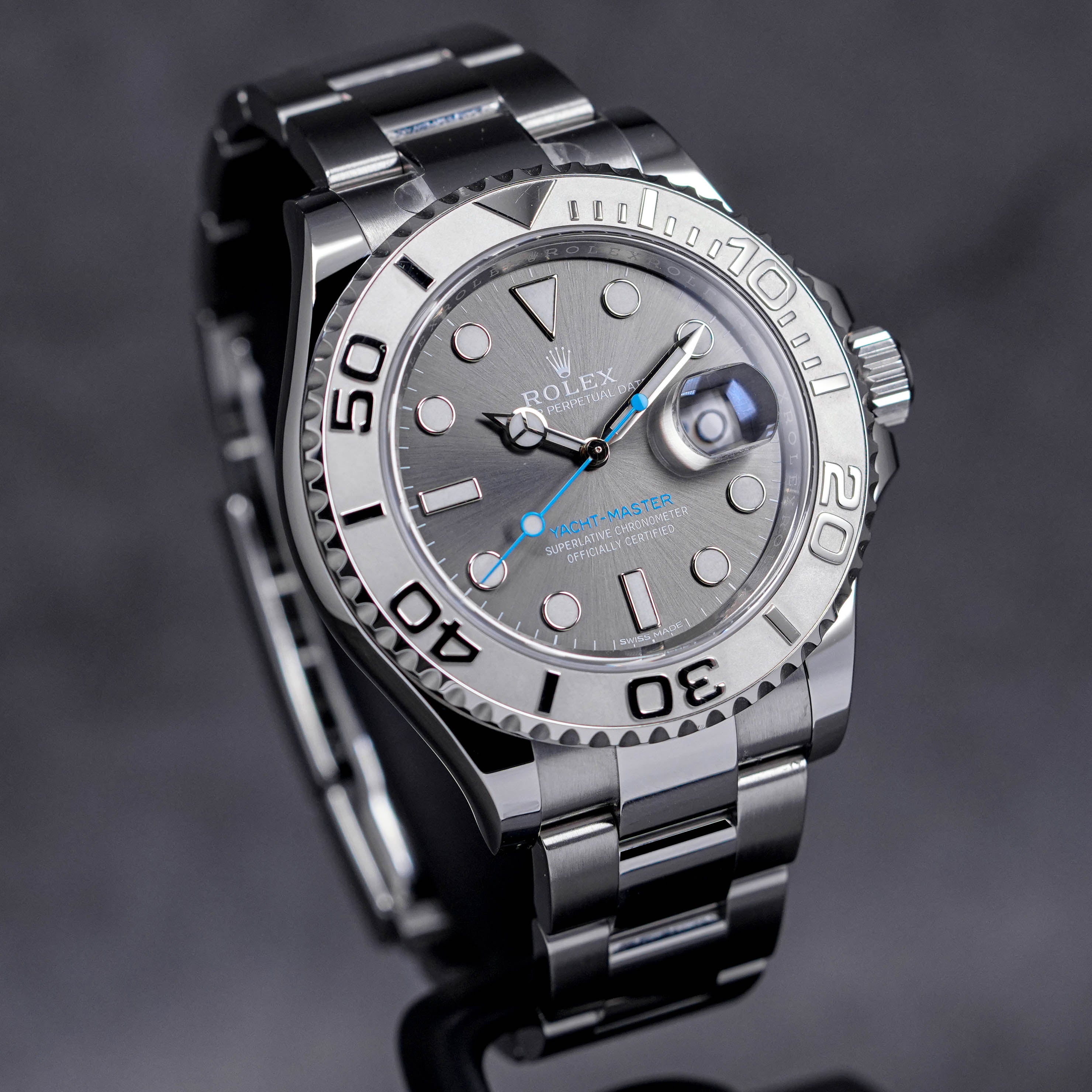 YACHTMASTER 40MM PLATINUM RHODIUM DIAL (2018)