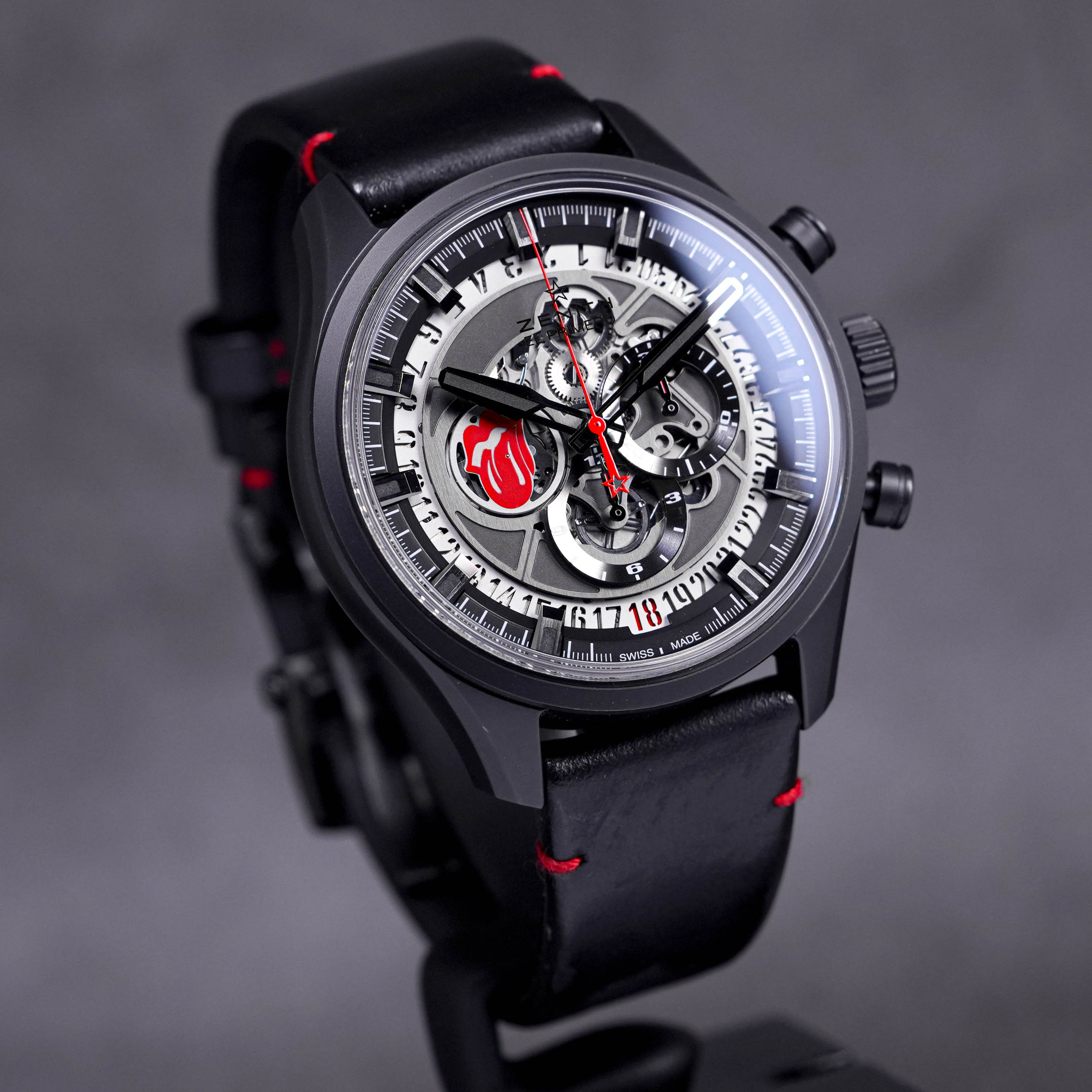 EL PRIMERO SKELETON 'TRIBUTE TO THE ROLLINGSTONES' CERAMIC (WATCH ONLY)