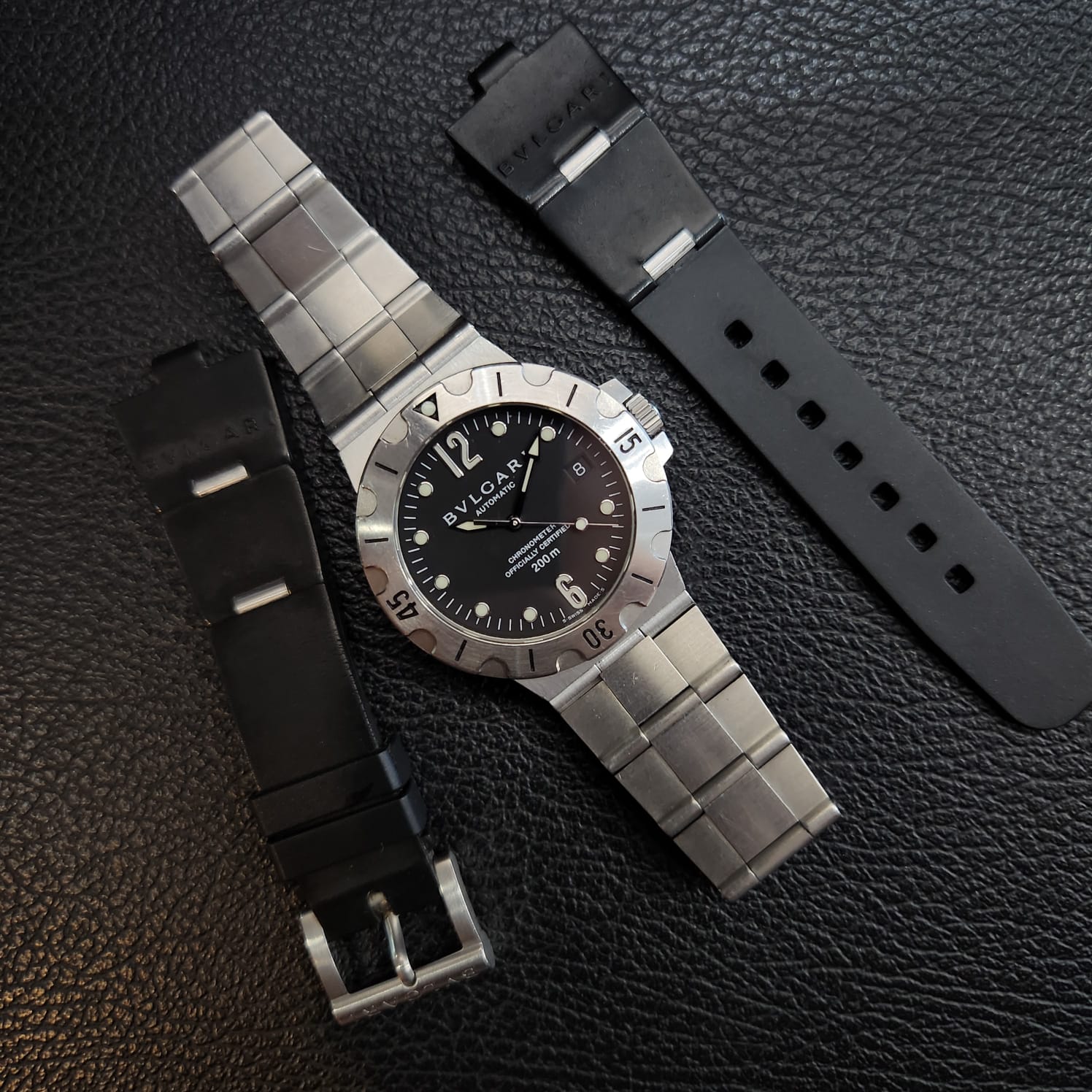 DIAGONO SCUBA STEEL 38MM BLACK DIAL (2011)