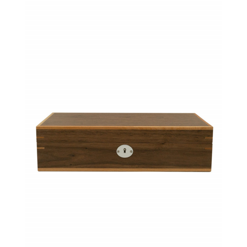 CLIPPERTON 10 WATCH BOX IN BROWN WOOD