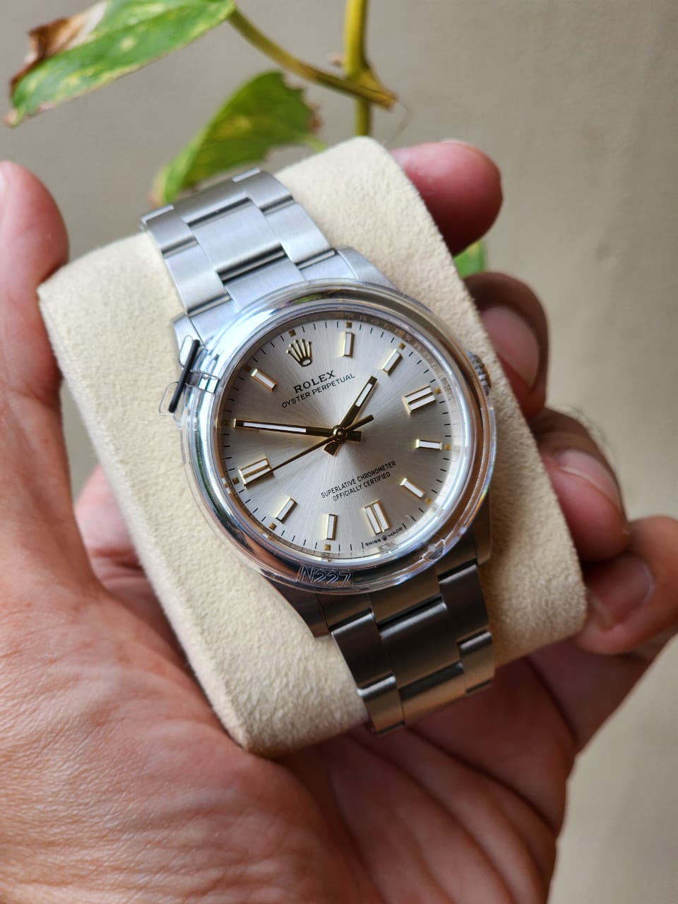 Rolex oyster perpetual 36mm best sale silver dial