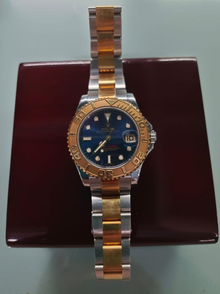 YACHT-MASTER 35MM TWOTONE YELLOWGOLD BLUE (2003)