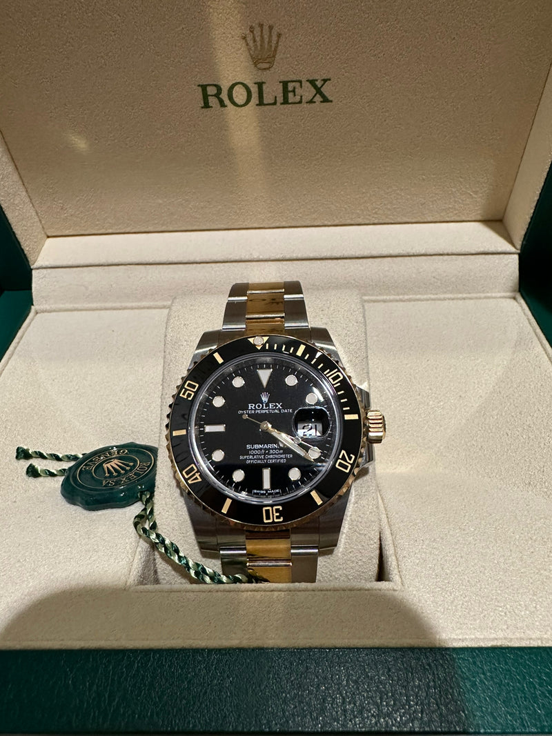 SUBMARINER DATE 40MM TWOTONE YELLOWGOLD BLACK DIAL (2019)