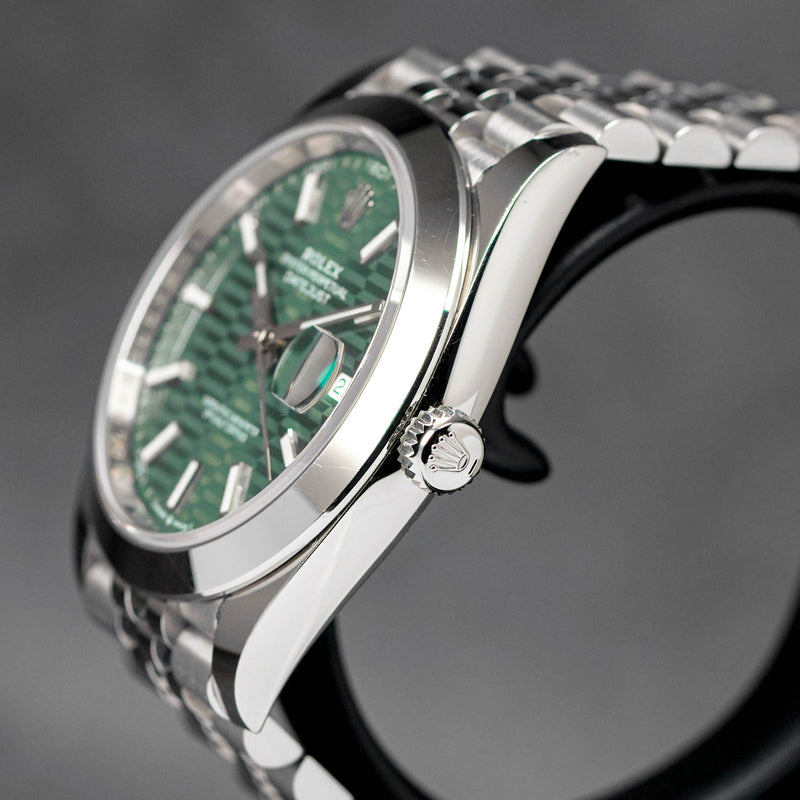 DATEJUST 41MM GREEN FLUTED DIAL (2022)