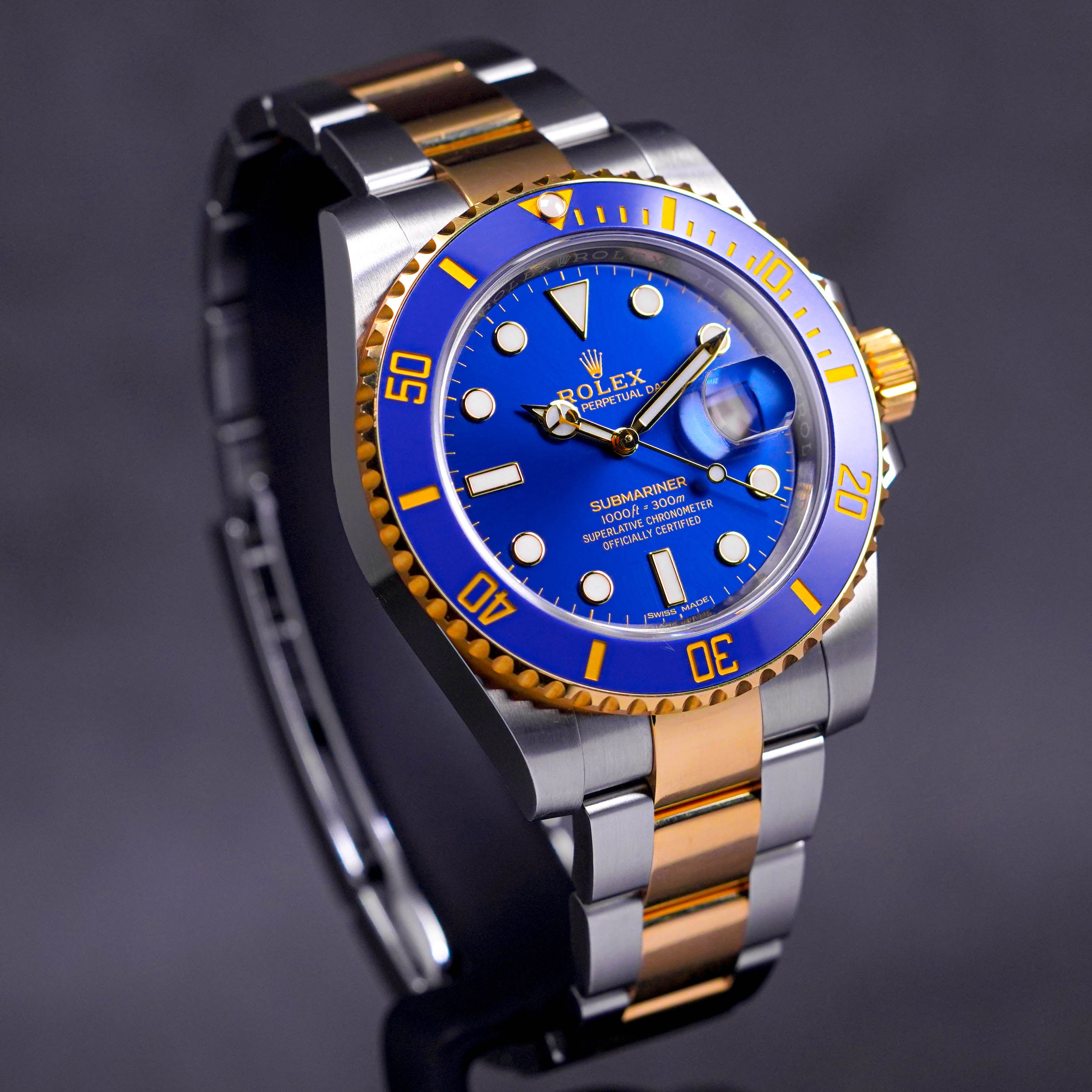 SUBMARINER DATE 40MM TWOTONE YELLOWGOLD BLUE DIAL (2019)