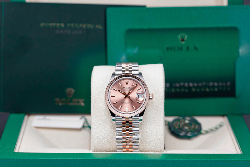 DATEJUST 31MM TWOTONE ROSEGOLD PINK DIAL (2023)