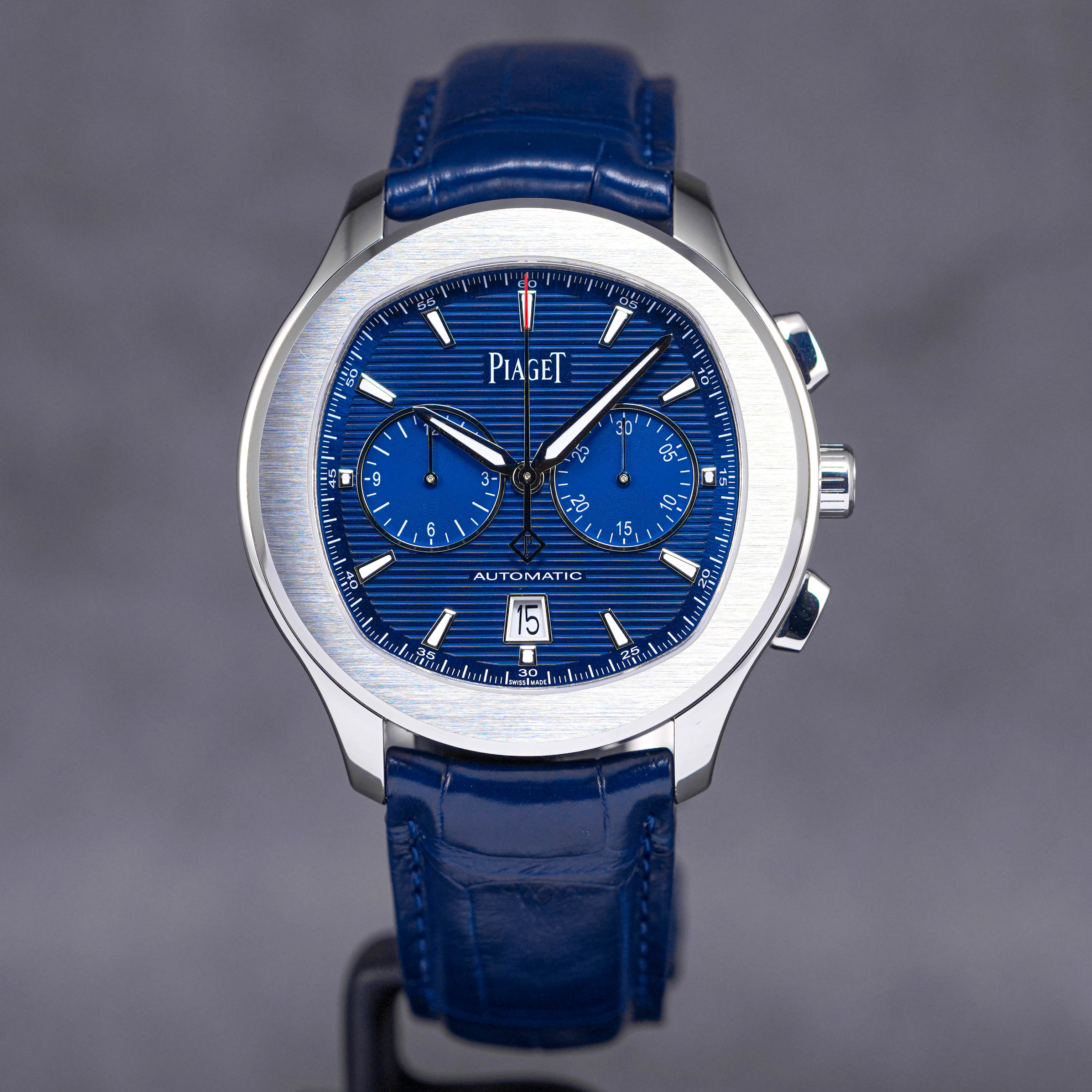 PIAGET POLO S CHRONOGRAPH BLUE DIAL UNDATED IDWX