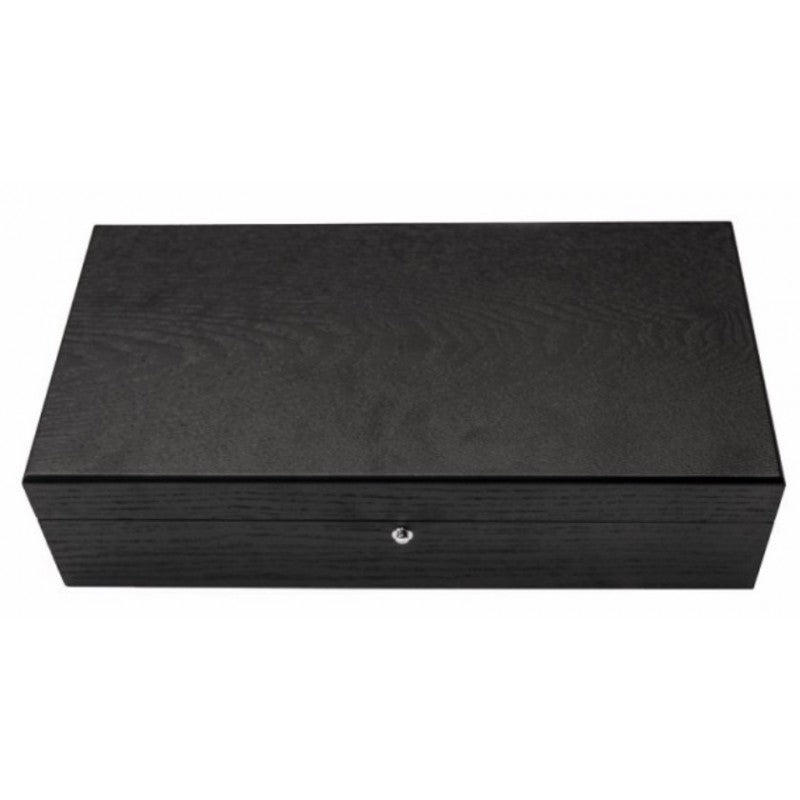 BLACK ASH WATCH BOX FOR 10 WATCHES